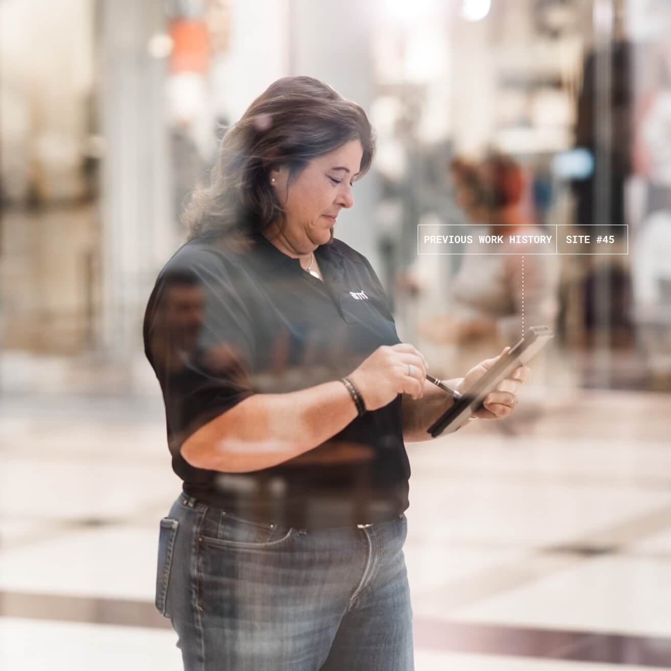 ARM technician providing service